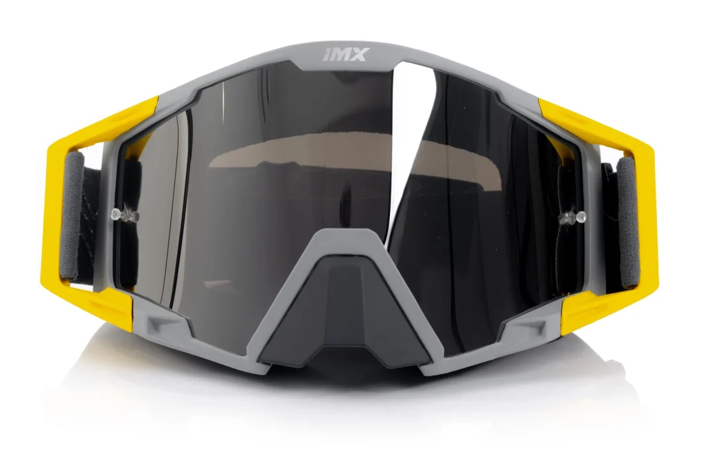 iMX Racing Goggle Sand Grey Matt/Fluo Yellow - Silver Iridium + Clear Lens / 3802241_100_OS